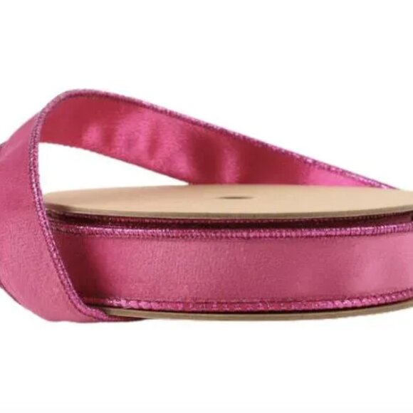 Reversible Classic Velvet Wired Ribbon Christmas Craft Supplies 10 Yard Roll - Picture 7 of 12